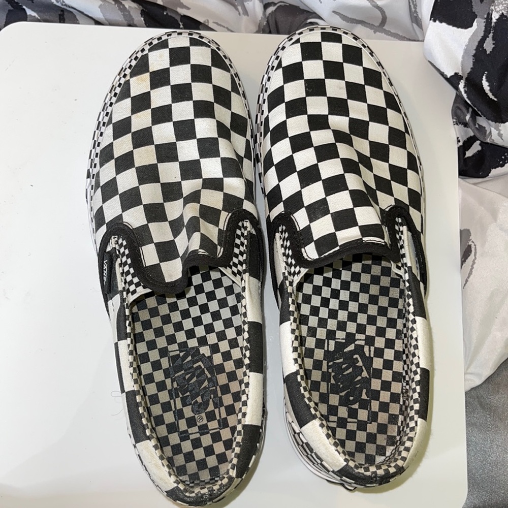 Mixed checkerboard Vans